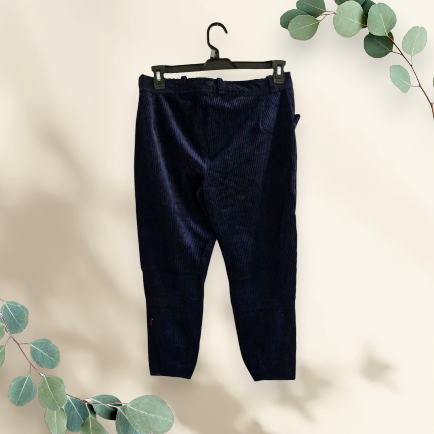 Pantacourt vintage aspect velours